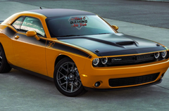 Dodge Challenger SRT with one Scoop Aluminum Hood 2008 - 2023