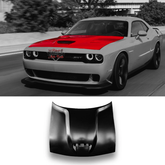 Dodge Challenger SRT with one Scoop Aluminum Hood 2008 - 2023
